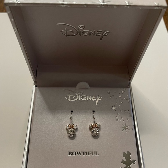Disney Minnie Mouse  Silver and Rose Gold Earrings - Picture 1 of 6